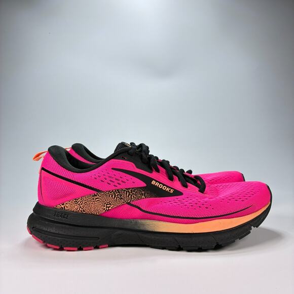 Brooks Trace 3 Pink Glo Running Athletic Sneakers 1204011B694 Women's Size 8.5 - Picture 1 of 10